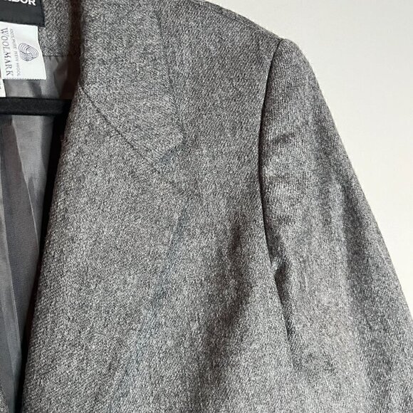 Vintage grey wool blazer jacket - Picture 2 of 4